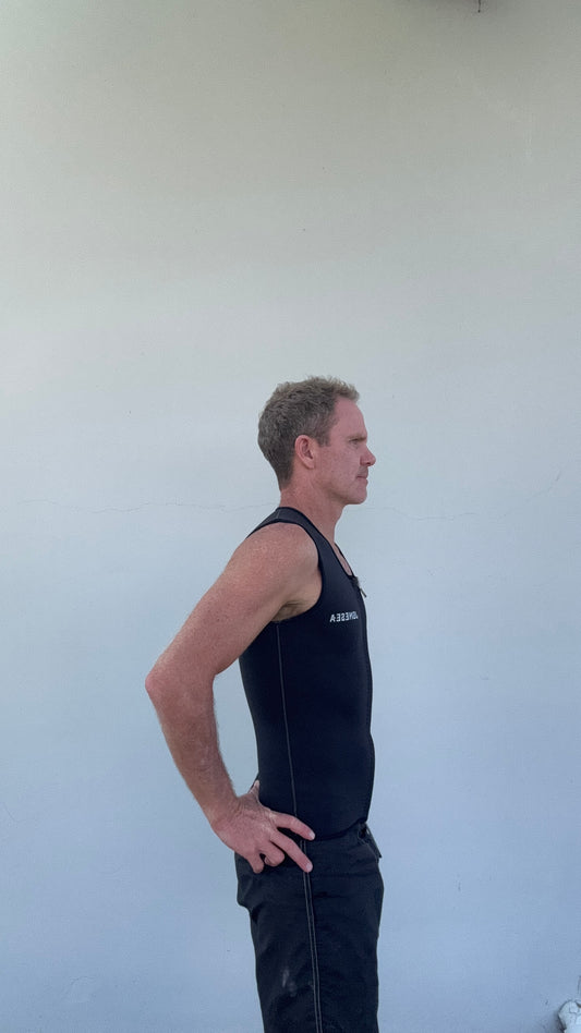 Men's Front Zip Neoprene Vest | Graphite Yulex