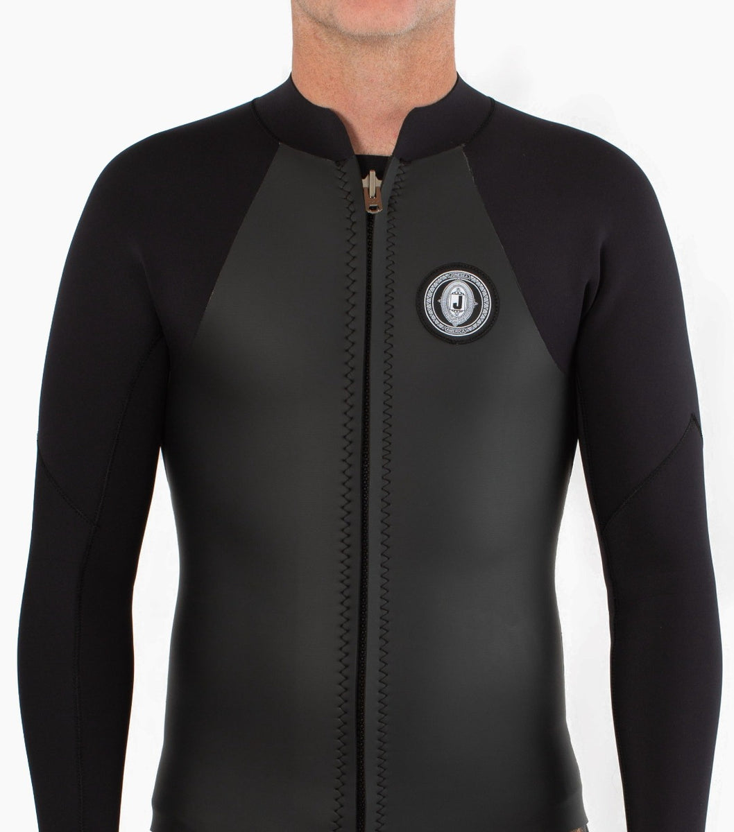 Men's Straycat Black Long Sleeve Smoothie Wetsuit Jacket