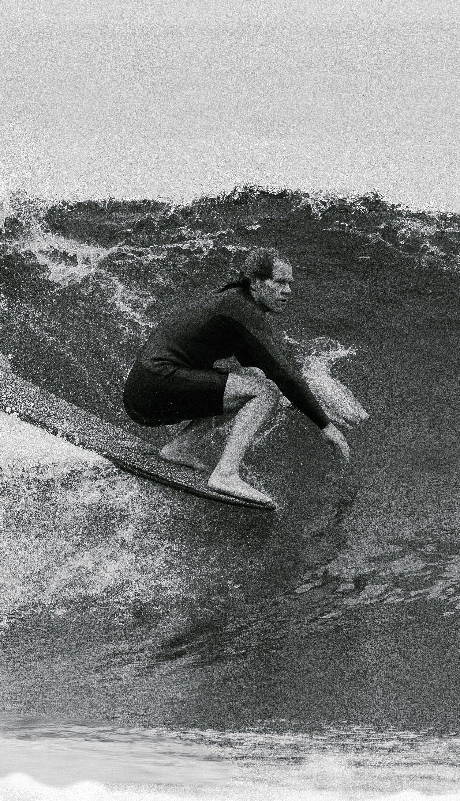 Jonesea Surfing, cheater five in the pocket. Wearing the smoothie Long arm spring suit. handmade wetsuit costa Mesa 