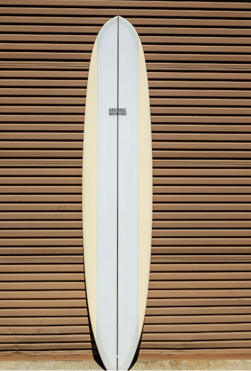 KRIS HALL | 9’6” MODEL-O BUTTERSCOTCH PANELS LONGBOARD - Jonesea Wetsuits