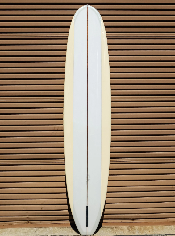 KRIS HALL | 9’6” MODEL-O BUTTERSCOTCH PANELS LONGBOARD - Jonesea Wetsuits