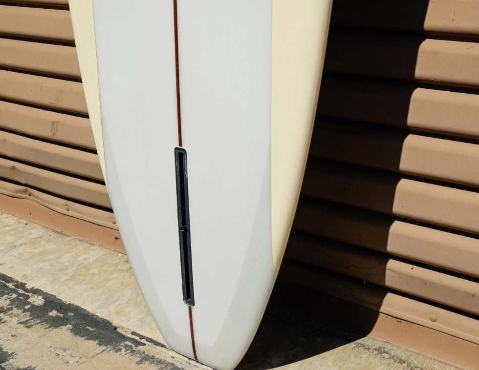 KRIS HALL | 9’6” MODEL-O BUTTERSCOTCH PANELS LONGBOARD - Jonesea Wetsuits