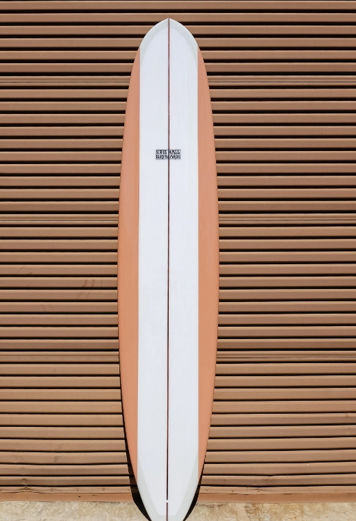 KRIS HALL | 9’4” MODEL-O DUSTY ROSE PANELS LONGBOARD - Jonesea Wetsuits