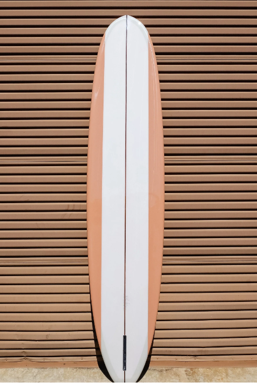 KRIS HALL | 9’4” MODEL-O DUSTY ROSE PANELS LONGBOARD - Jonesea Wetsuits