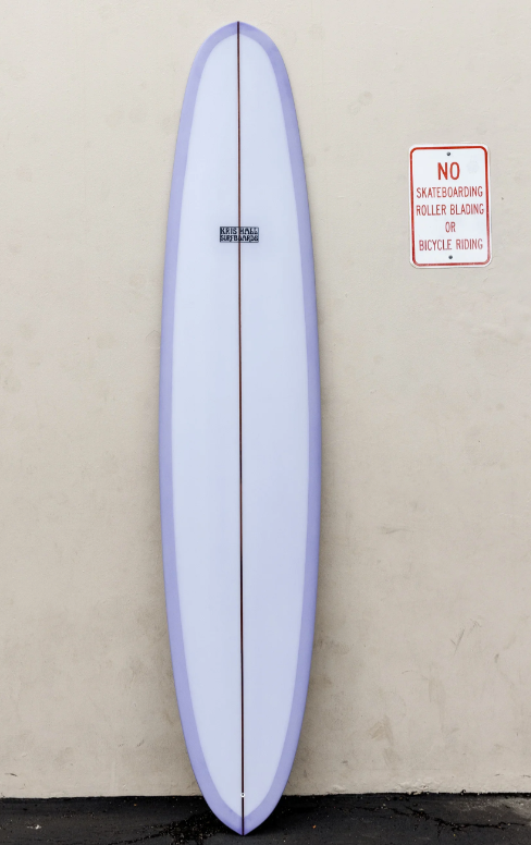 KRIS HALL | 9’4” JAZZ PIN LAVENDER HAZE LONGBOARD - Jonesea Wetsuits