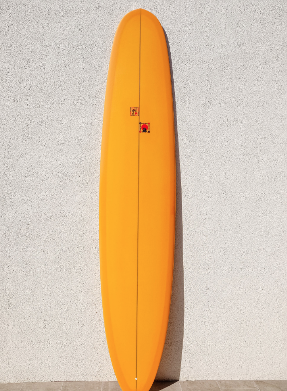 KRIS HALL | HAIRCUT 9’7” CORAL PEACH LONGBOARD - Jonesea Wetsuits