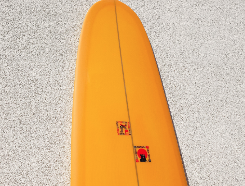 KRIS HALL | HAIRCUT 9’7” CORAL PEACH LONGBOARD - Jonesea Wetsuits