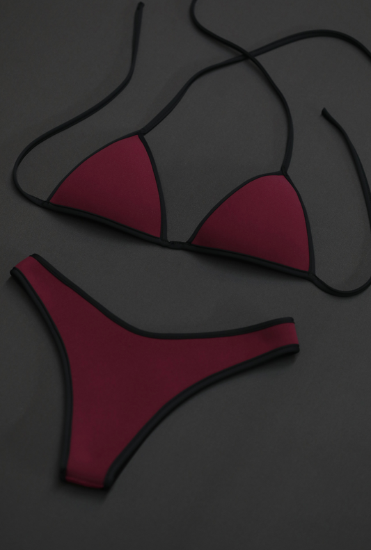 Triangle Bikini Set | Limited Edition Sangria