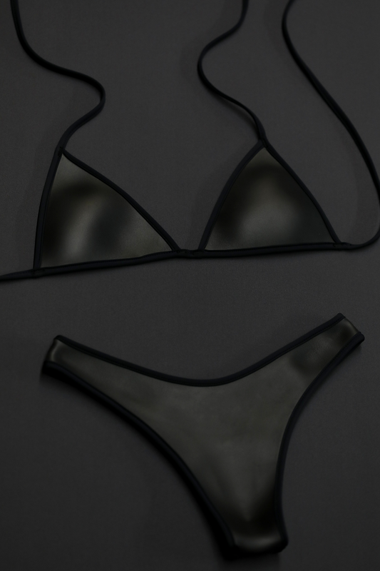 Triangle Bikini Set | Smoothie Black